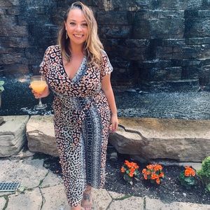 Express animal print flutter print romper